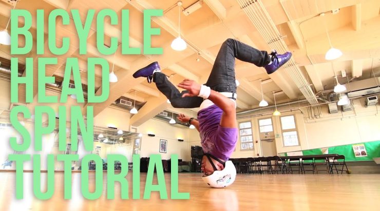 How to Breakdance | Bicycle Head Spins